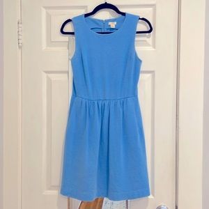 Jcrew Blue Cotton Sleeveless dress with pockets XS
